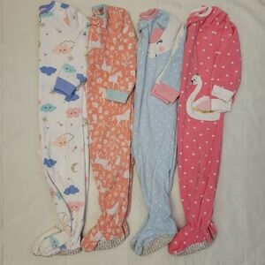 Bundle (4) Carter's Girl Onsies Size 24 mos Winter